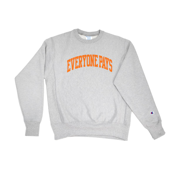 Everyone Pays Orange Logo Crewneck