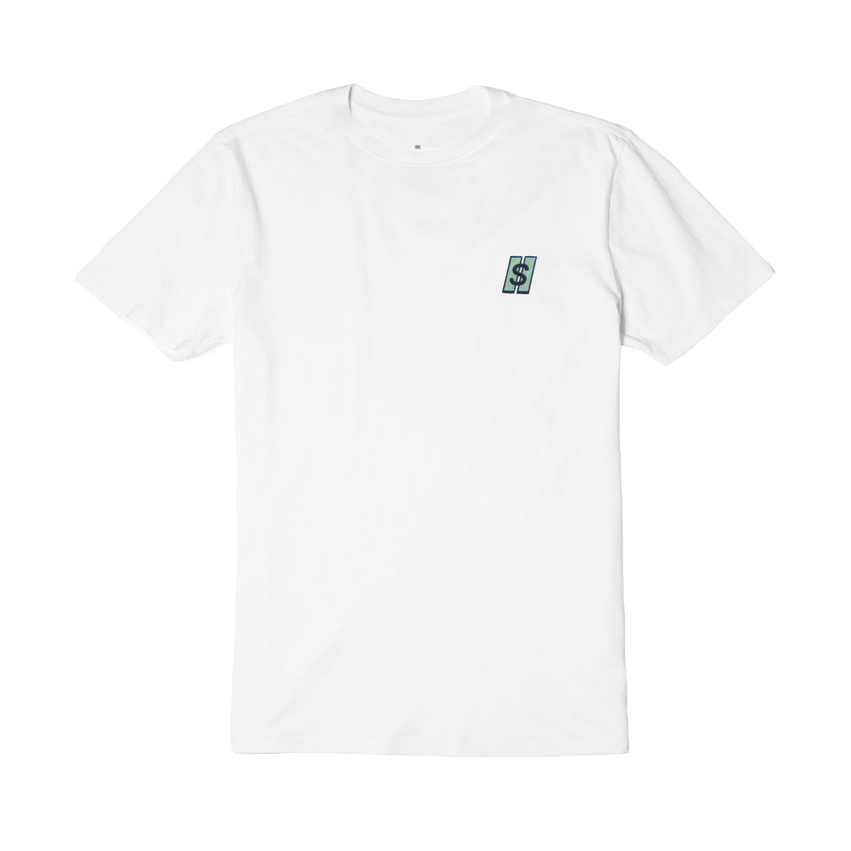 Standard White Logo Tee – Everyone Pays