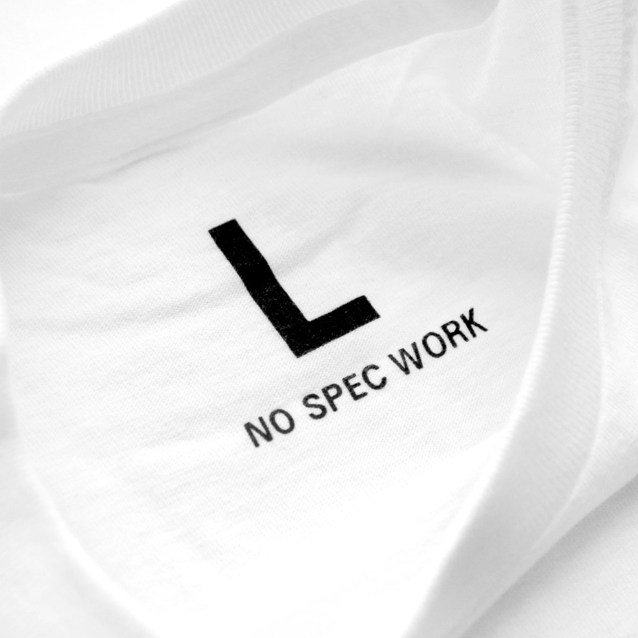 トップス everyone LOGO BY VINCENT L/S TEE (WHITE) Standard White Logo Tee – Everyone Pays